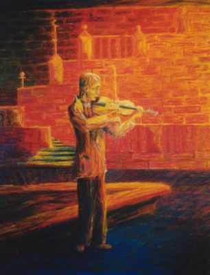 Man playing the violin