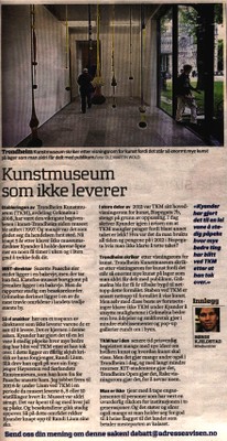 Article on the wanting ahievments of Trondheim Art Museum under its new director