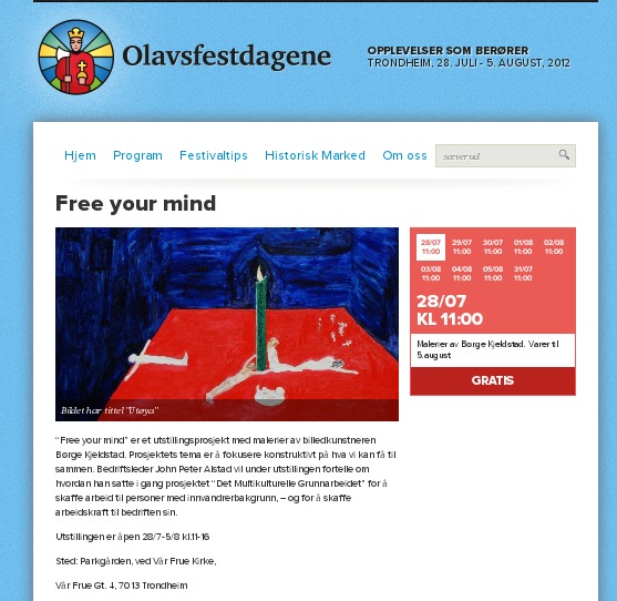 Exhibition with Olavsfestdagene